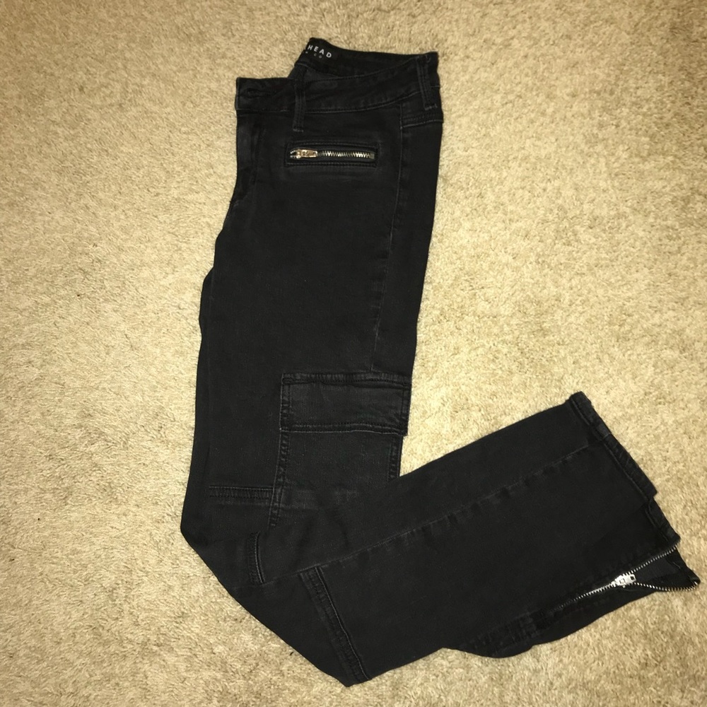 Bullhead denim black skinny jeans